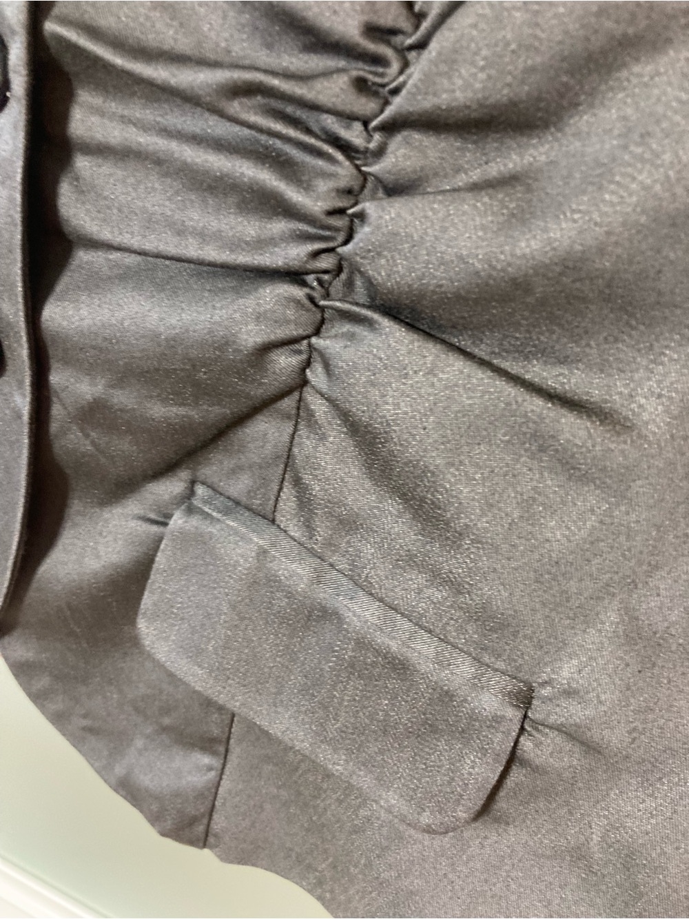 Stoosh Blazer - Fun Ruching Details - Silky Shiny Fabric - M - Y2K Vibes - Picture 7 of 14